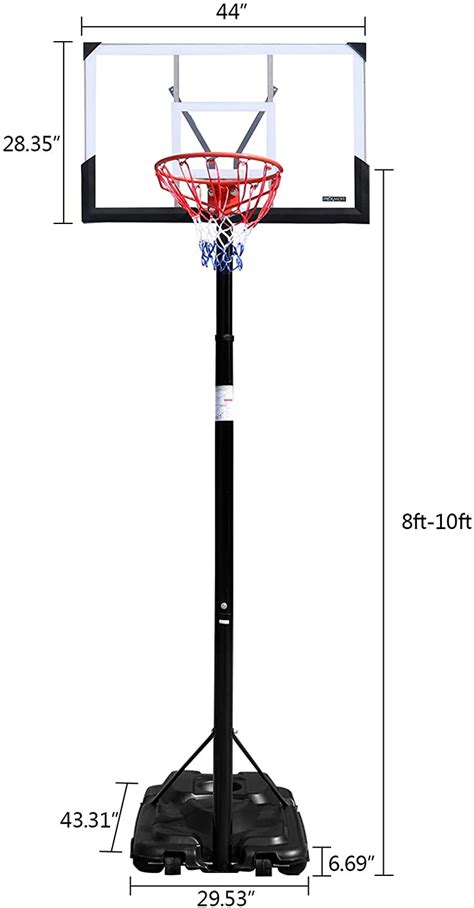 basketball ring height in feet|official height of basketball hoop.